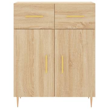 Stylish Highboard Sonoma Oak | Durable Engineered Wood Storage