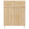 Stylish Highboard Sonoma Oak | Durable Engineered Wood Storage