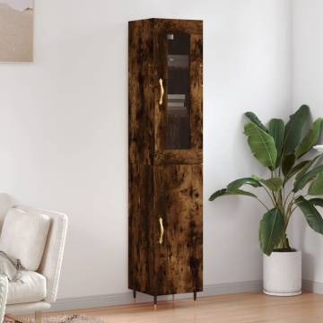 Highboard Smoked Oak - Elegant Storage Solution | HipoMarket