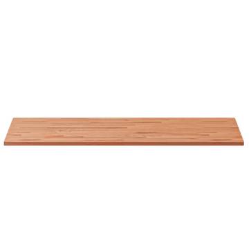 Rectangular Solid Wood Beech Table Top - 100x60x1.5 cm