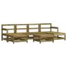 7 Piece Garden Lounge Set - Impregnated Pine Wood