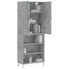 Highboard Concrete Grey - Stylish & Durable Storage Solution