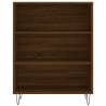 Stylish Highboard Brown Oak - 69.5x34x180 cm | HipoMarket