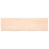 Bathroom Countertop 180x50 cm - Untreated Solid Oak Wood