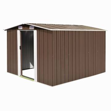 Garden Shed 257x298 cm - Durable Metal Storage Solution