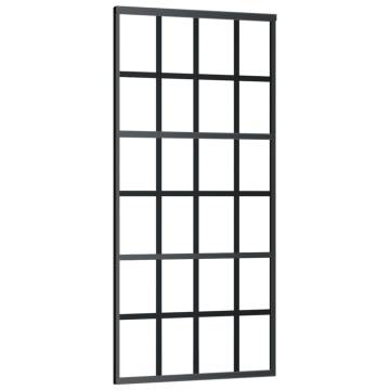 Sliding Door ESG Glass & Aluminium 90x205 cm - Black