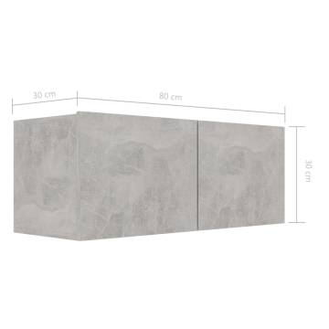 8 Piece Concrete Grey TV Cabinet Set | Stylish Storage Solutions