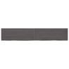 Wall Shelf Dark Brown - Solid Oak Wood | HipoMarket