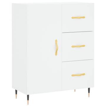 Stylish Highboard White 69.5x34x180 cm - Engineered Wood