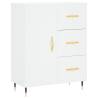 Stylish Highboard White 69.5x34x180 cm - Engineered Wood