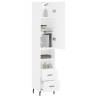 Elegant Highboard White 34.5x34x180 cm - Stylish Storage Solution