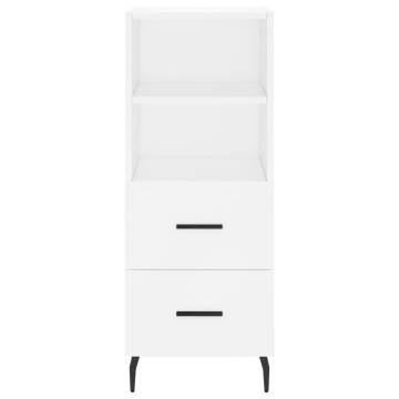 Elegant Highboard White 34.5x34x180 cm - Stylish Storage Solution