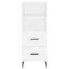 Elegant Highboard White 34.5x34x180 cm - Stylish Storage Solution