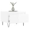 Stylish High Gloss White Coffee Tables - 2 pcs Set