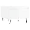 Stylish High Gloss White Coffee Tables - 2 pcs Set