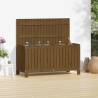 Garden Storage Box Honey Brown 115x49x60 cm Solid Wood Pine Colour honey brown pine Size 115 x 49 x 60 cm 