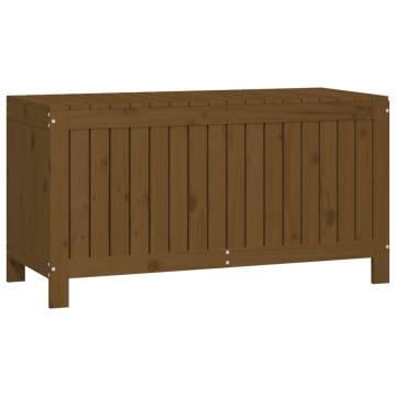 Garden Storage Box Honey Brown – Solid Pine Wood | Hipo Market