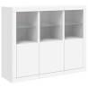 Modern White Sideboards with LED Lights - 3 pcs | HipoMarket