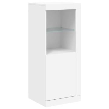 Modern White Sideboards with LED Lights - 3 pcs | HipoMarket