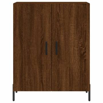 Elegant Brown Oak Highboard - 69.5x34x180 cm | Hipomarket