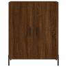 Elegant Brown Oak Highboard - 69.5x34x180 cm | Hipomarket