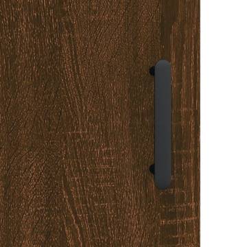 Elegant Brown Oak Highboard - 69.5x34x180 cm | Hipomarket