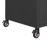 Stylish Black Bar Cart with Drawer - 100x45x97 cm | HipoMarket