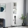 Highboard High Gloss White 34.5x34x180 cm Engineered Wood Colour high gloss white Quantity in Package 1 Model 1 glass door 