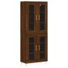 Stylish Highboard Brown Oak 69.5x34x180 cm - Durable & Elegant