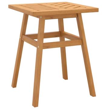 Stylish Acacia Wood Side Table - 45x45x60 cm