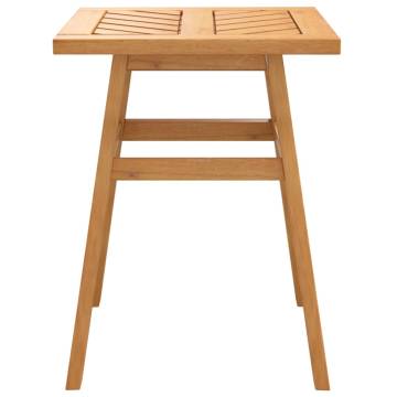 Stylish Acacia Wood Side Table - 45x45x60 cm