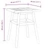 Stylish Acacia Wood Side Table - 45x45x60 cm