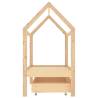 Kids Bed Frame with Drawer - Solid Pine Wood 70x140 cm