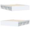 Stylish White King Size Bed Frame 150x200 cm - Hipomarket