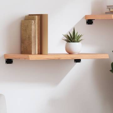 Light Brown Wall Shelf - Solid Oak 60x30cm | HipoMarket