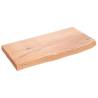 Light Brown Wall Shelf - Solid Oak 60x30cm | HipoMarket