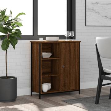 Brown Oak Sideboard - Durable Engineered Wood | HipoMarket