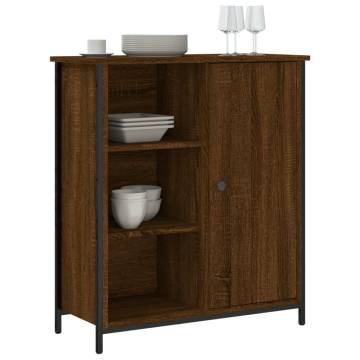 Brown Oak Sideboard - Durable Engineered Wood | HipoMarket