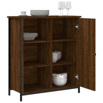 Brown Oak Sideboard - Durable Engineered Wood | HipoMarket