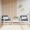 Garden Chairs 2 pcs White Solid Wood Pine Colour white pine Quantity in Package 1 Model chair (2 pcs) 