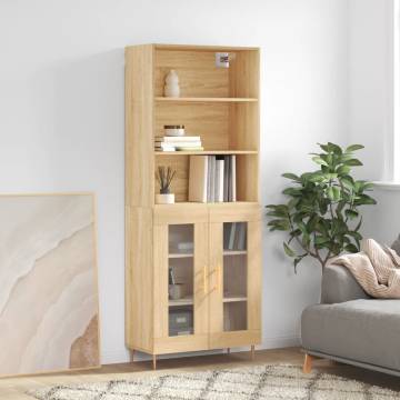 Elegant Highboard Sonoma Oak - Stylish Storage Solution