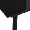 Garden Dining Table Black 80x80 cm - Modern & Durable Design