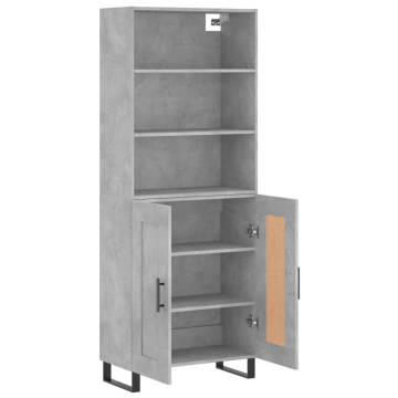 Highboard Concrete Grey - Stylish Storage Solution | HipoMarket UK