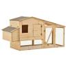 Chicken Cage Solid Pine Wood 178x67x92 cm - Cozy & Durable