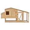 Chicken Cage Solid Pine Wood 178x67x92 cm - Cozy & Durable