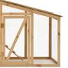 Chicken Cage Solid Pine Wood 178x67x92 cm - Cozy & Durable