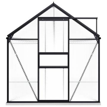 Spacious Anthracite Aluminium Greenhouse - 9.31 m² Capacity