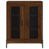 Stylish Highboard in Brown Oak - 69.5x34x180 cm | Hipo Market