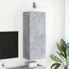 Concrete Grey TV Wall Cabinet - Engineered Wood | Hipo Market