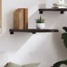 Wall Shelf Dark Brown Solid Oak - 40x60 cm | Hipo Market